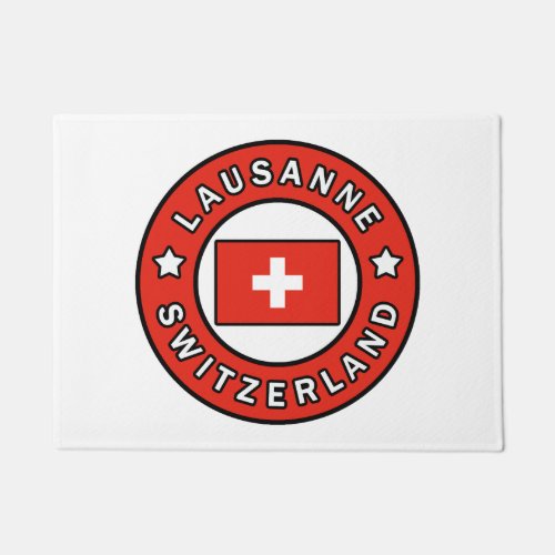 Lausanne Switzerland Doormat