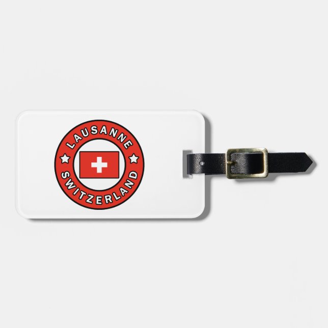 Lausanne Switzerland Luggage Tag (Front Horizontal)