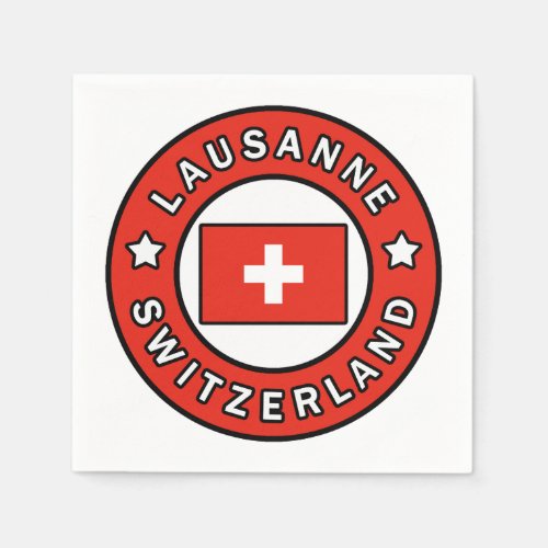 Lausanne Switzerland Napkins