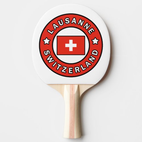 Lausanne Switzerland Ping Pong Paddle