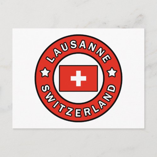 Lausanne Switzerland Postcard