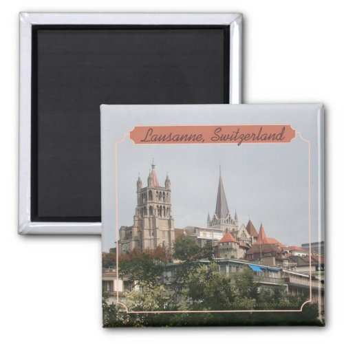 Lausanne Switzerland Travel Photo Souvenir Magnet