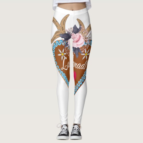 Lausmadl Oktoberfest Dirndl Bayern Spruch Leggings