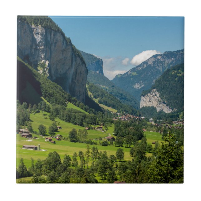 Lauterbrunnen  - Bernese Alps - Switzerland Ceramic Tile (Front)