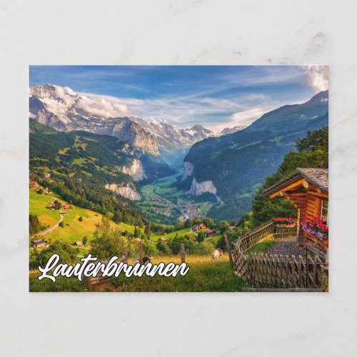 Lauterbrunnen Switzerland Postcard