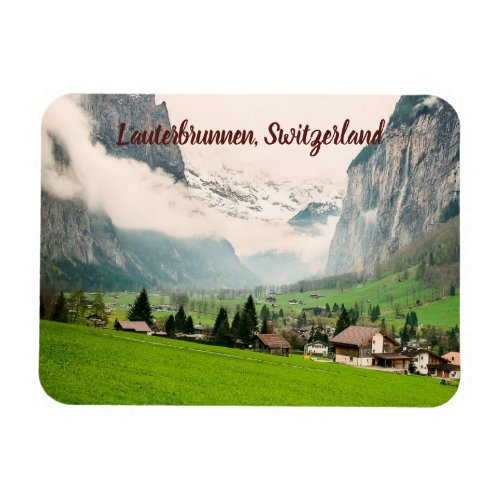 Lauterbrunnen Switzerland stylized Magnet