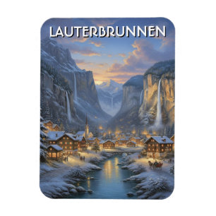 Lauterbrunnen Switzerland Travel Magnet