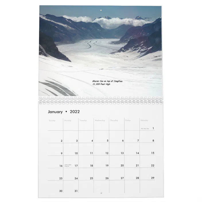 Lauterbrunnen Valley Switzerland Calendar | Zazzle.com