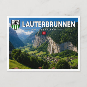 Lauterbrunnen Valley - Switzerland Postcard