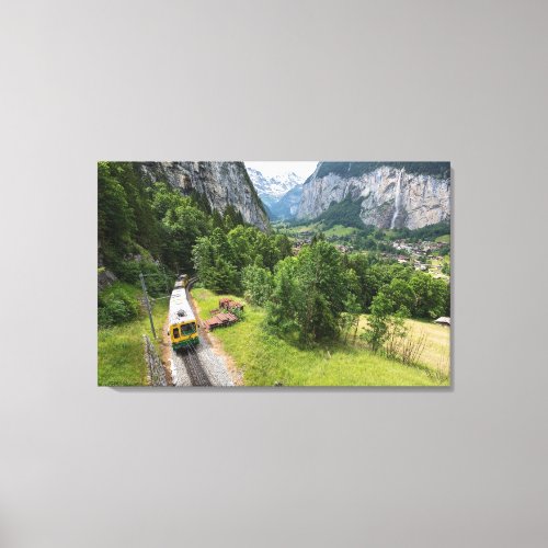 lauterbrunnen Valley Switzerland _ Wrapped Canvas