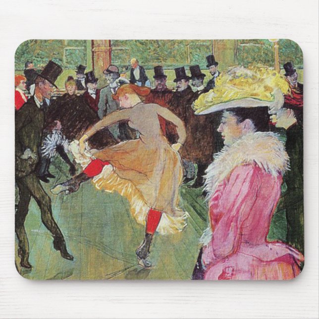 Lautrec - Dance At The Rouge Mouse Pad (Front)
