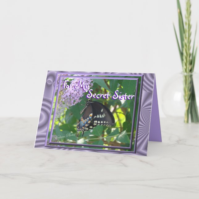 Lav-Bfly Secret Sister- customize Card (Front)