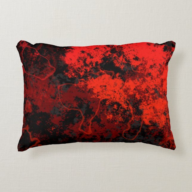 Lava Abstract   Accent Pillow (Front)