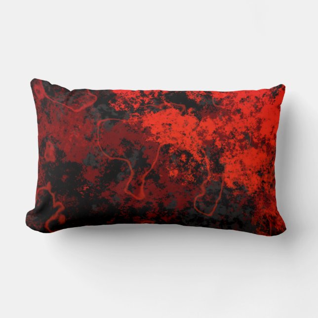 Lava Abstract   Lumbar Pillow (Front)