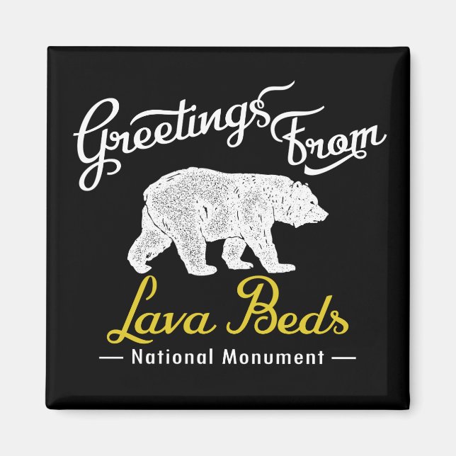 Lava Beds National Monument Bear Magnet (Front)
