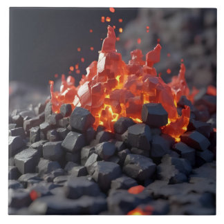 Lava Blocks Ceramic Tile