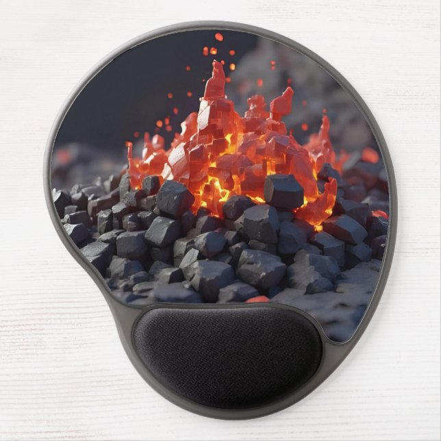 Lava Blocks Gel Mouse Pad (Front)