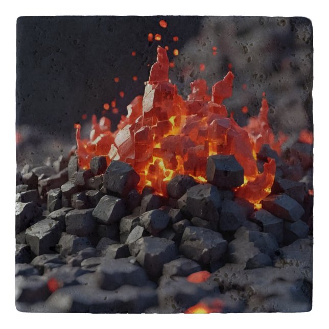 Lava Blocks Trivet (Front)