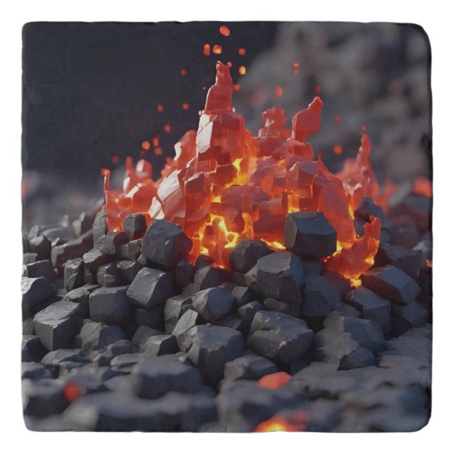 Lava Blocks Trivet (Front)