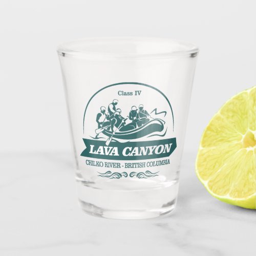 Lava Canyon rafting 2 Shot Glass