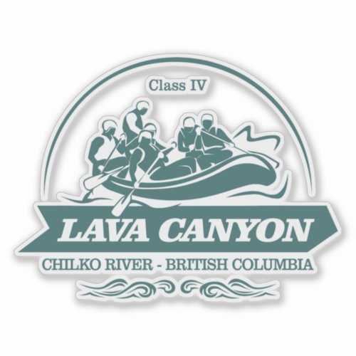 Lava Canyon rafting 2 Sticker