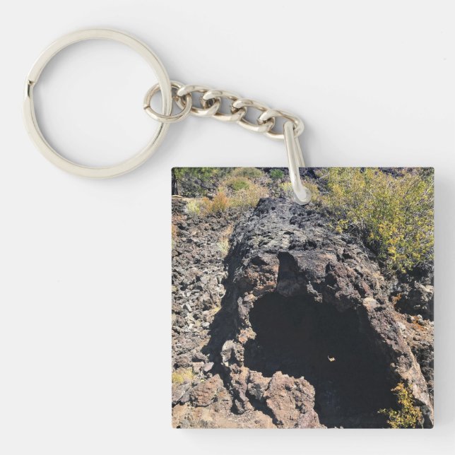 Lava Cast Forest, Oregon Keychain (Front)