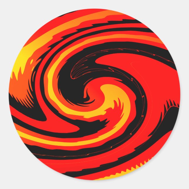 Lava   classic round sticker (Front)