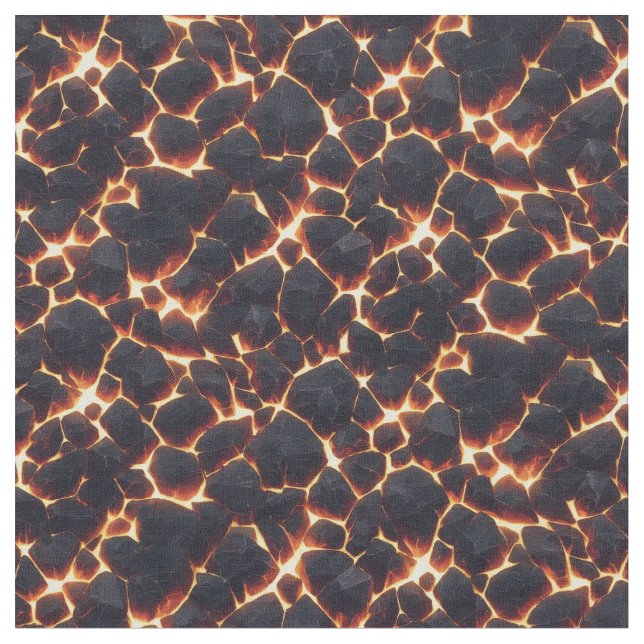 Lava Cracks 2 Fabric (Close Up)