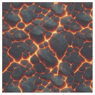 Lava Cracks Fabric