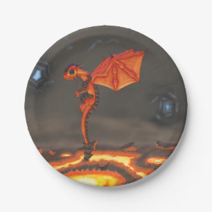 Lava Dragon Paper Plates