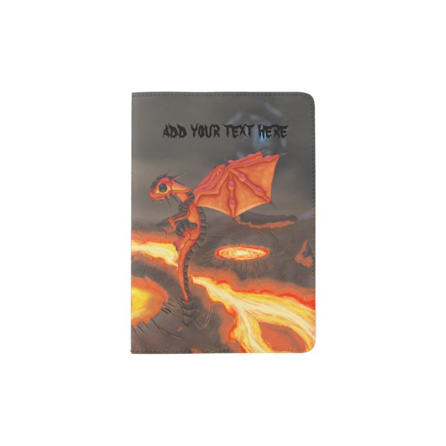 Lava Dragon Passport Holder (Front)