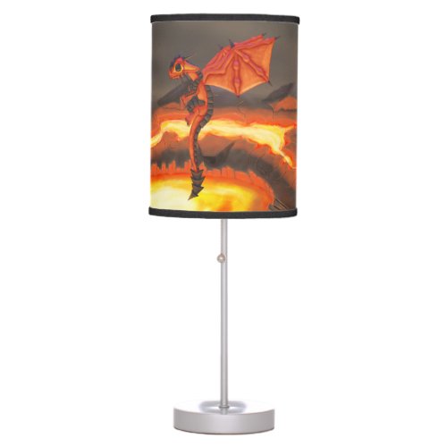 Lava Dragon Table Lamp