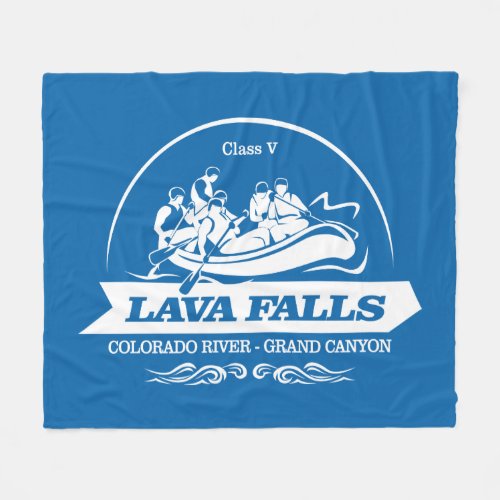 Lava Falls rafting 2 Fleece Blanket