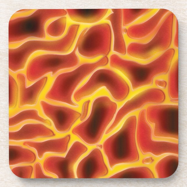 Lava Flow Drink Coaster (Front)
