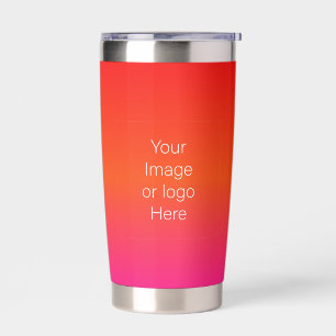 Lava Flow Fire Red Traveler Gradient Personalize Insulated Tumbler