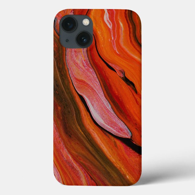 Lava flow in different shades of red Case-Mate iPhone case (Back)