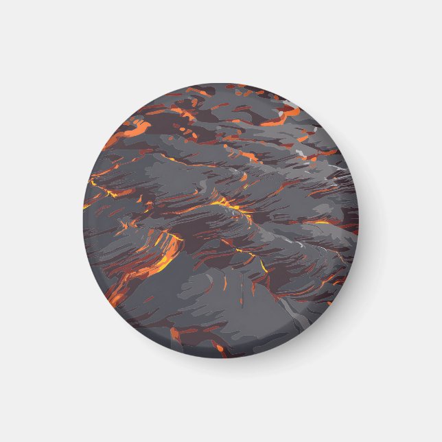Lava Flow Pattern Magnet (Front)