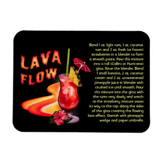 Lava Flow Recipe Magnet