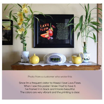 Lava Flow Recipe Poster by aura2000 at Zazzle
