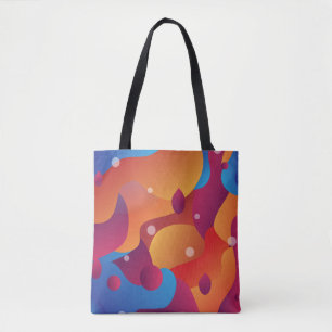 Lava Flow Tote Bag – Retro Colour Cool