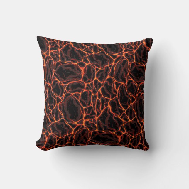 Lava flows  throw pillow (Front)