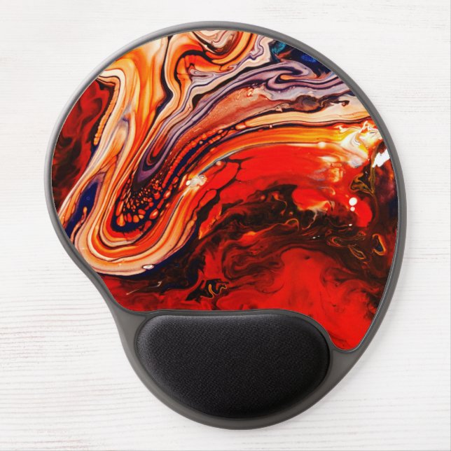 Lava Fluid Art Gel Mousepad (Front)