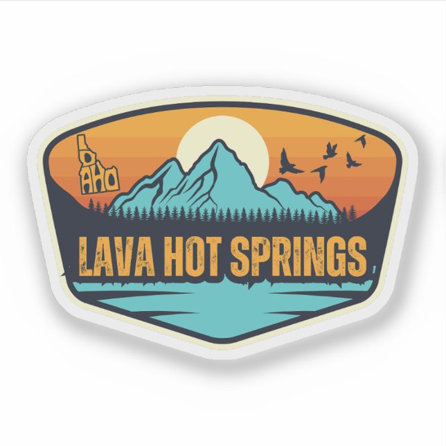 Lava Hot Springs, Idaho Sticker (Front)