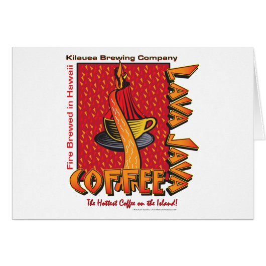 Lava Java Hawaiian Coffee Cards (Front Horizontal)