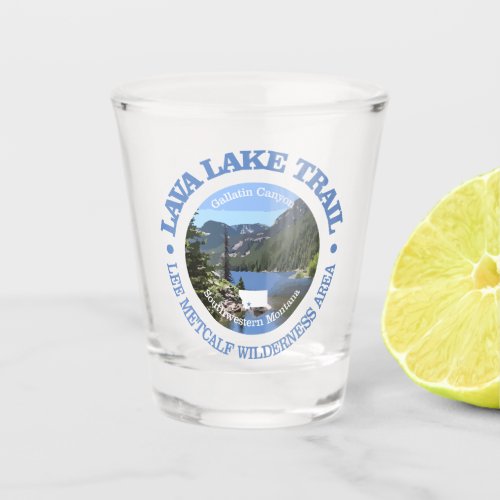 Lava Lake Trail rd Shot Glass
