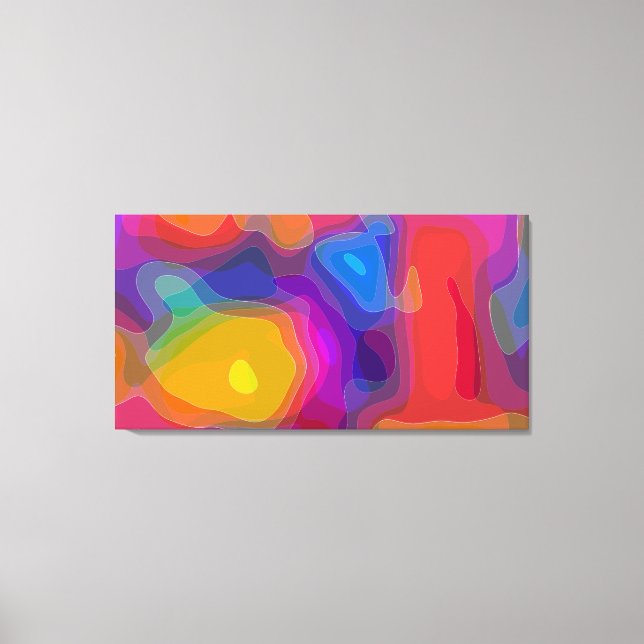 Lava Lamp Lands Canvas Print (Front)