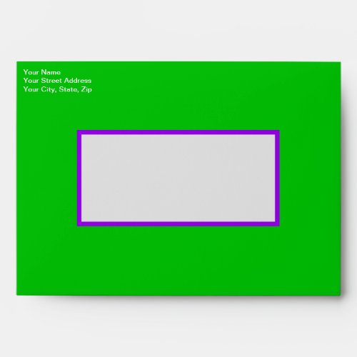 Lava Lamp Op_Art Swirls  Dots Purple Blue Green Envelope