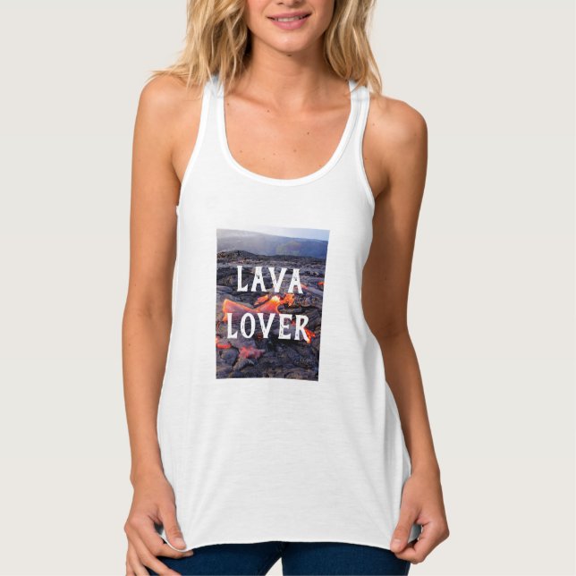 Lava Lover- Volcanic Geology Tank Top (Front)
