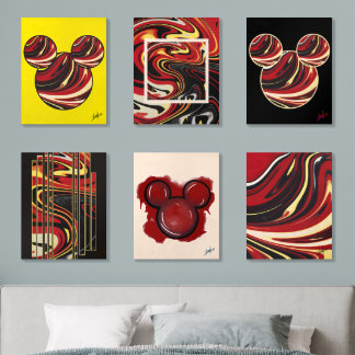 Lava Mickey Set Wood Photo Tile
