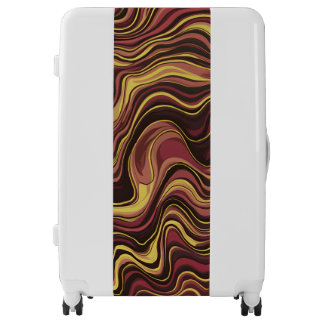 Lava pattern luggage